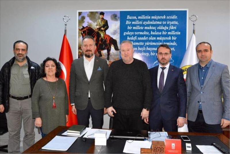 AK Parti İl Başkanı Özcan Trakya Gazeteciler Cemiyetini ziyaret etti