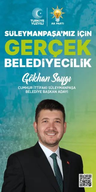 Süleymanpaşa’da Gerçek Belediyecilik Vizyonu Gökhan Saygı ile Gerçekleşecek