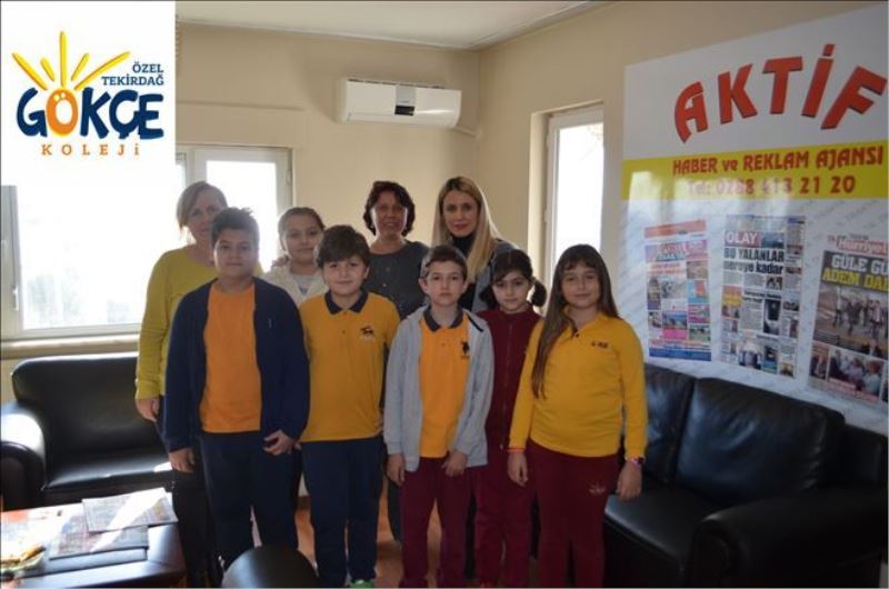 ÖZEL TEKİRDAĞ GÖKÇE KOLEJİ ÖĞRENCİLERİ GAZETEMİZİ ZİYARET ETTİ