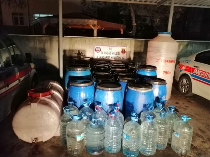 1700 litre sahte içki ele geçirildi