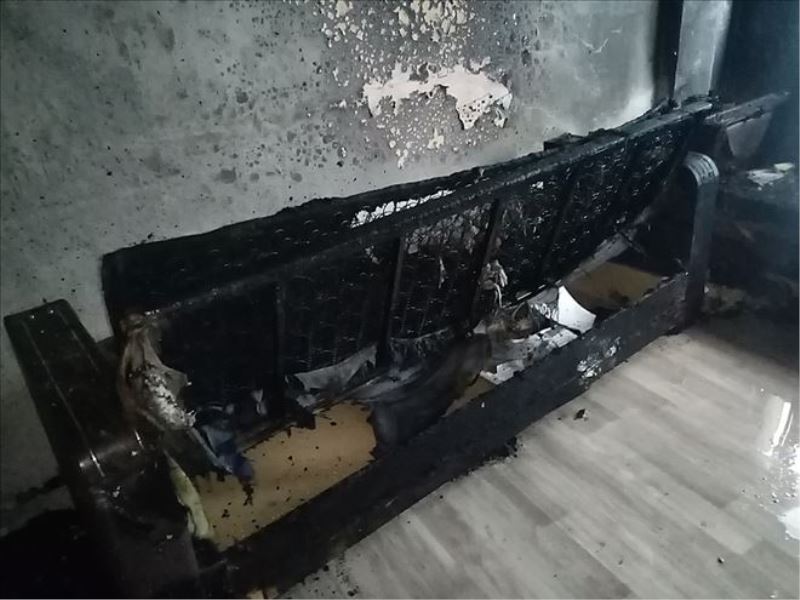 Patlayan televizyon evi küle çevirdi