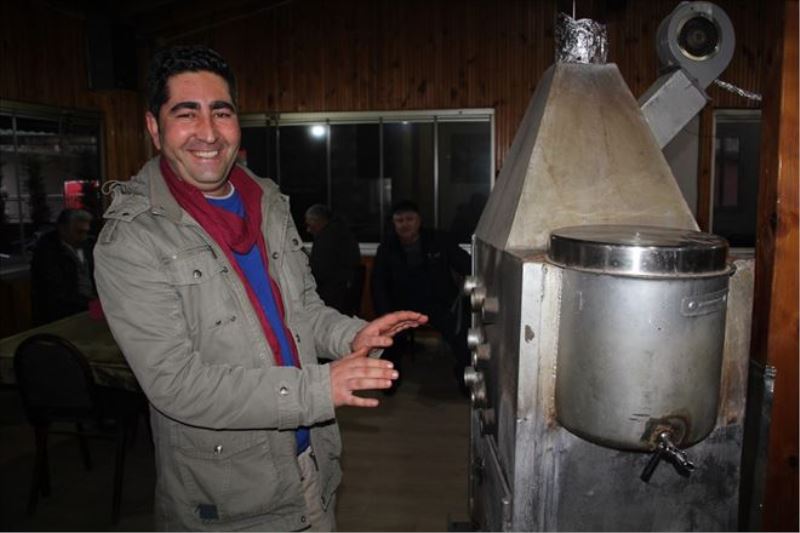 İlginç soba görenleri şaşkına çeviriyor