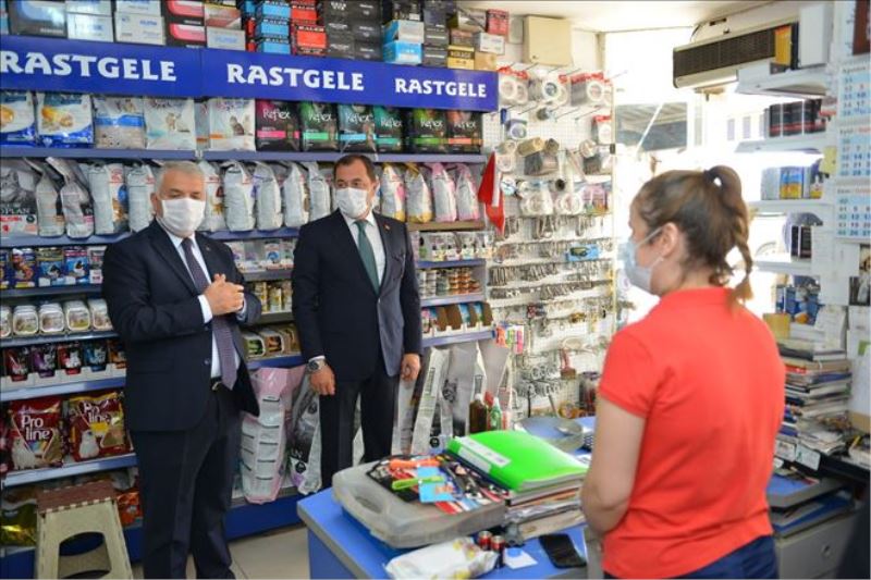 Başkan Yüksel Korona virüsü denetimlerine katıldı