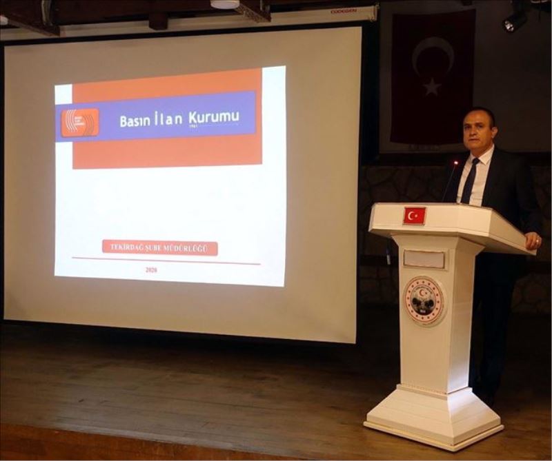 Kırklareli´ndeki gazeteler ile kamu kurumlarına eğitim