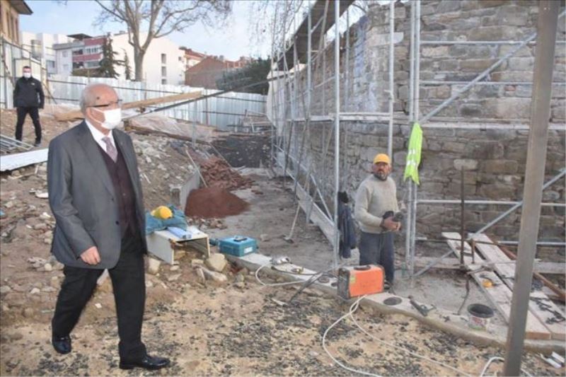 TARİHİ DEPO BİNASI´NDAKİ RESTORASYON ÇALIŞMALARI DEVAM EDİYOR
