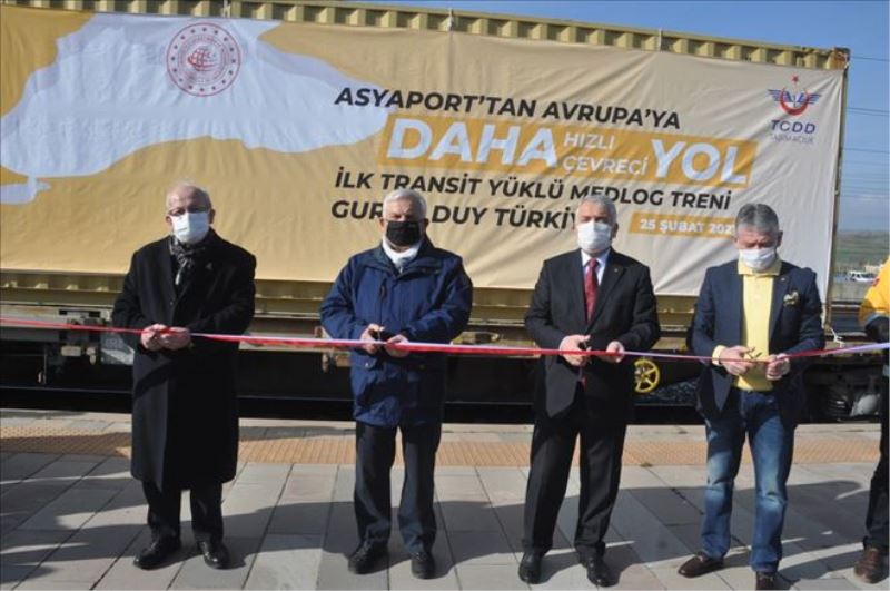 -BULGARİSTAN´A TREN İLE İLK TRANSİT YÜK YOLA ÇIKTI